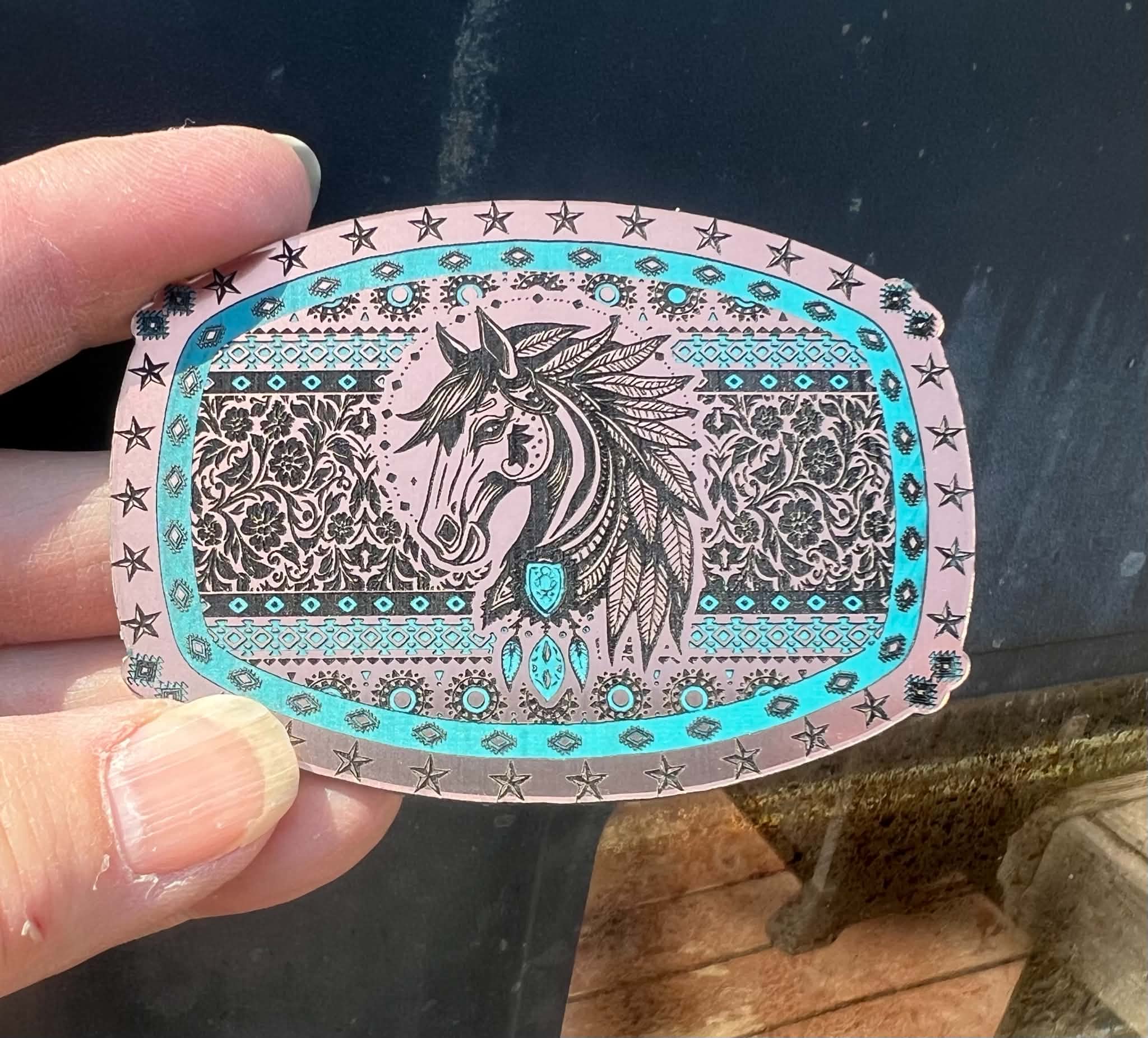 Southwest Horse Design SVG & Lightburn Files