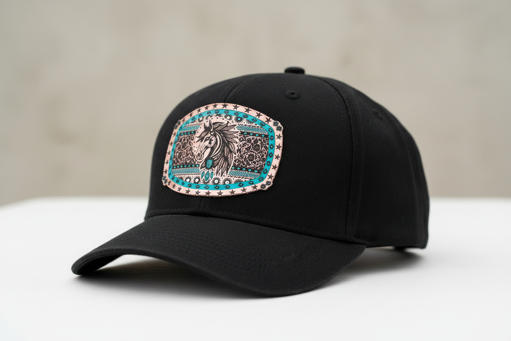 Southwest Horse Patch on Baseball Cap