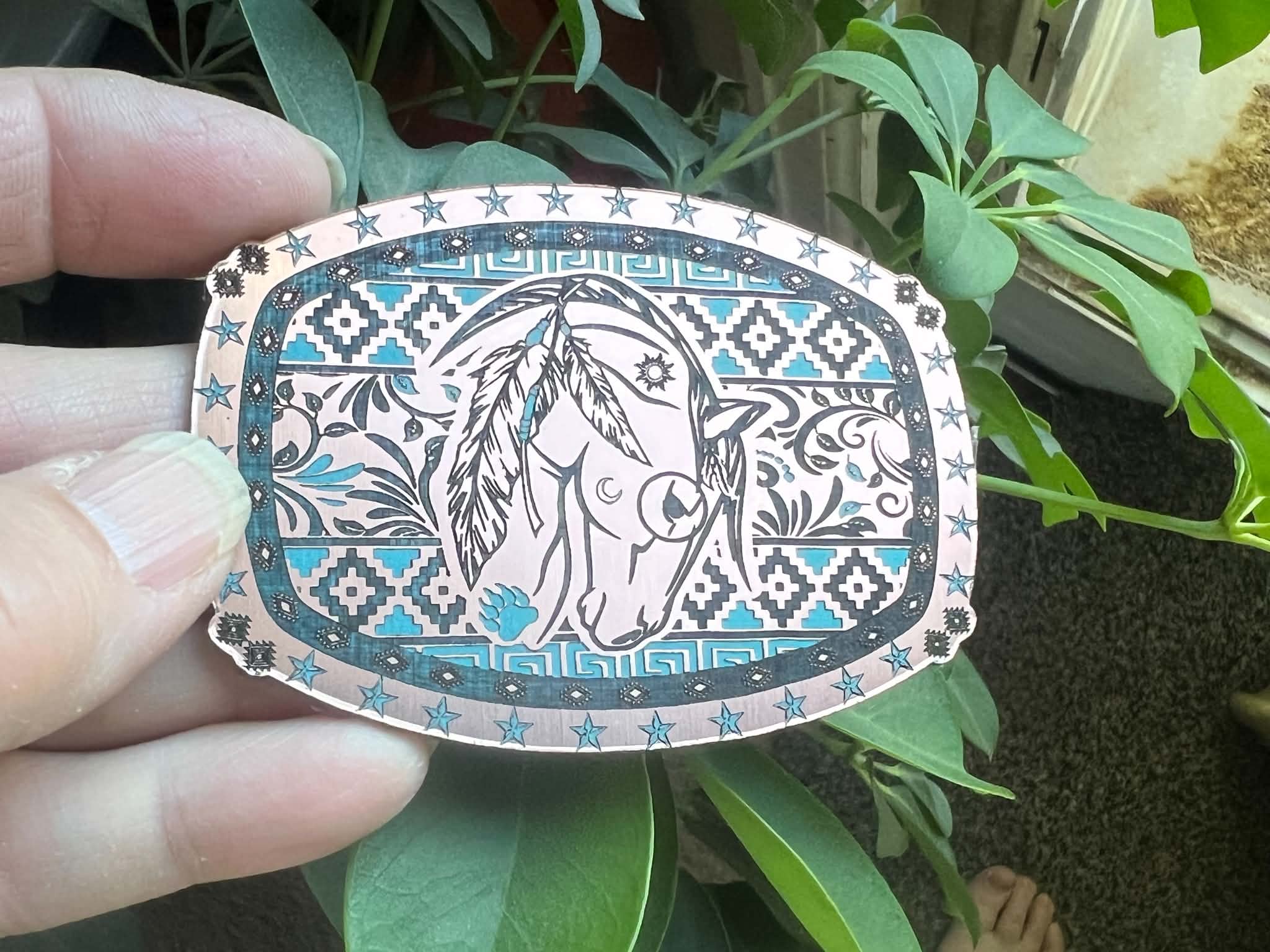 Aztec Horse SVG & Lightburn Files